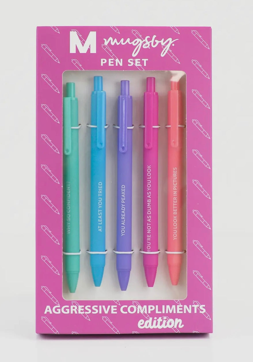 In Stock: Aggressive Compliments Pen Set